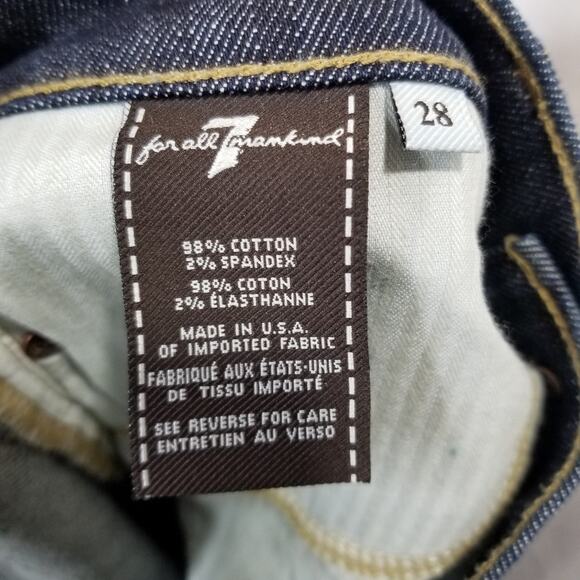 7 for All Mankind Jeans Women's 28 Bootcut Distressed - Picture 7 of 8